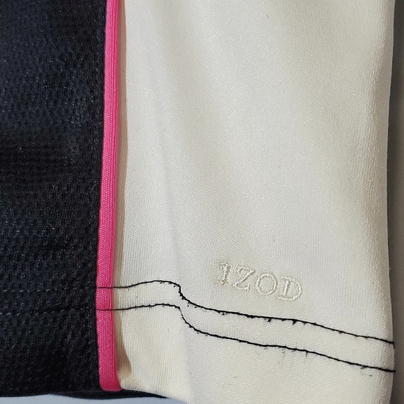 IZOD Golf Cool FX Women's Polo/T-Shirt Black & White, Size XSmall - Picture 7 of 15